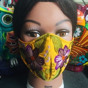 “Authentic Mexican embroidered handmade facemask !